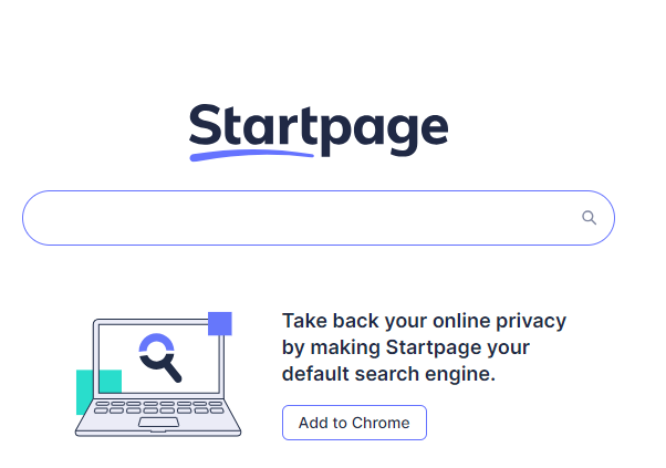 startpage, search engine #10, screenshot, market share not known