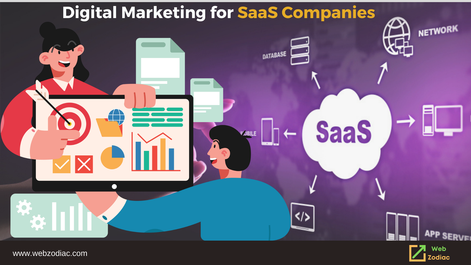 featured image, digital marketing for saas