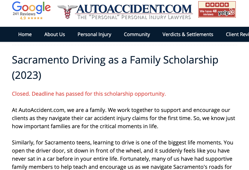 Sacramento driving scholarship offers opportunities for families to explore the city while promoting safe and responsible driving practices.